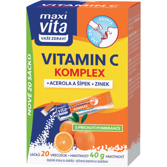 Maxi Vita Vitamin C komplex + acerola + šípek + zinek