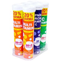 Mix 6 šumivých vitaminů - bez cukru